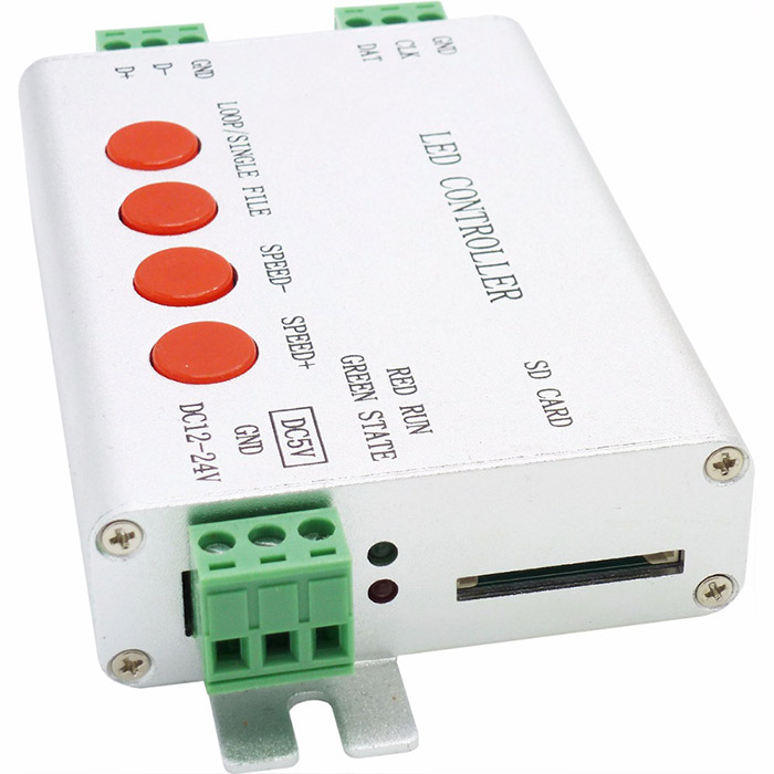DC5-24V Programmable SD Card LED controller,Output 2048 pixels,Support LEDEdit2017, For addressable RGB LED Strip Lights DC5-24V Programmable SD Card LED controller,Output 2048 pixels,Support LEDEdit2017, For addressable RGB LED Strip Lights